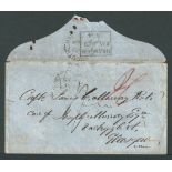 Cape of Good Hope 1854 Cover to Scotland with Plymouth Ship letter backstop, the enclosed from Kr...