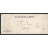 G.B. - Exhibitions / Official Mail 1899 Long stampless O.H.M.S. cover with "Royal Commission, Paris