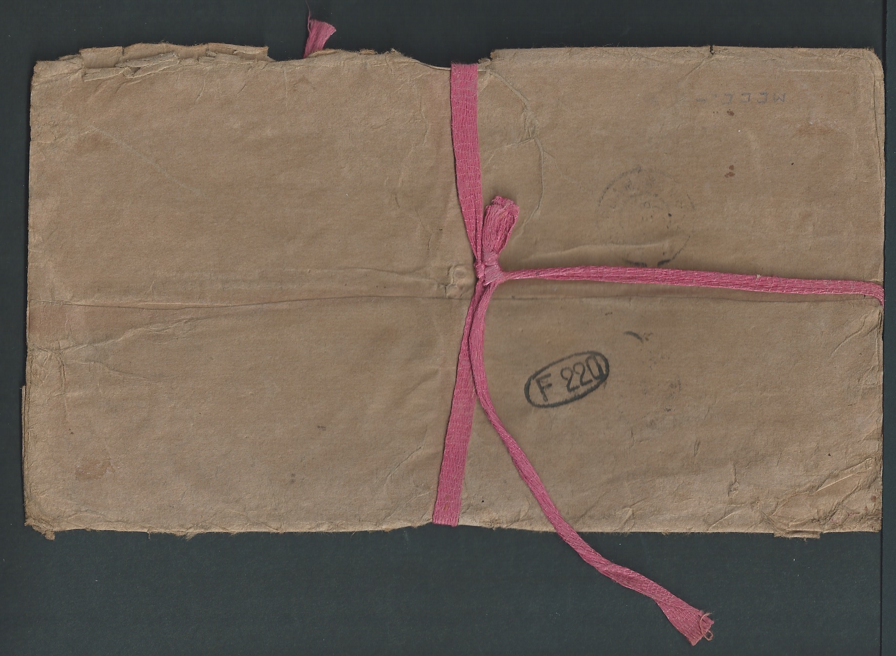 Crash and Wreck 1907 Feb 20 Wrapper tied with tape, headed "PATTERNS ONLY" and sent at the specia... - Image 2 of 4