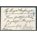 G.B. - Royalty / Isle of Wight / Germany 1868 Stampless cover (edge tear) to Berlin with a crown and