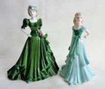 2 x Coalport Porcelain Figurines