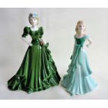 2 x Coalport Porcelain Figurines