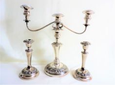 Vintage Silver Plate Candelabrum Garniture in the Georgian style