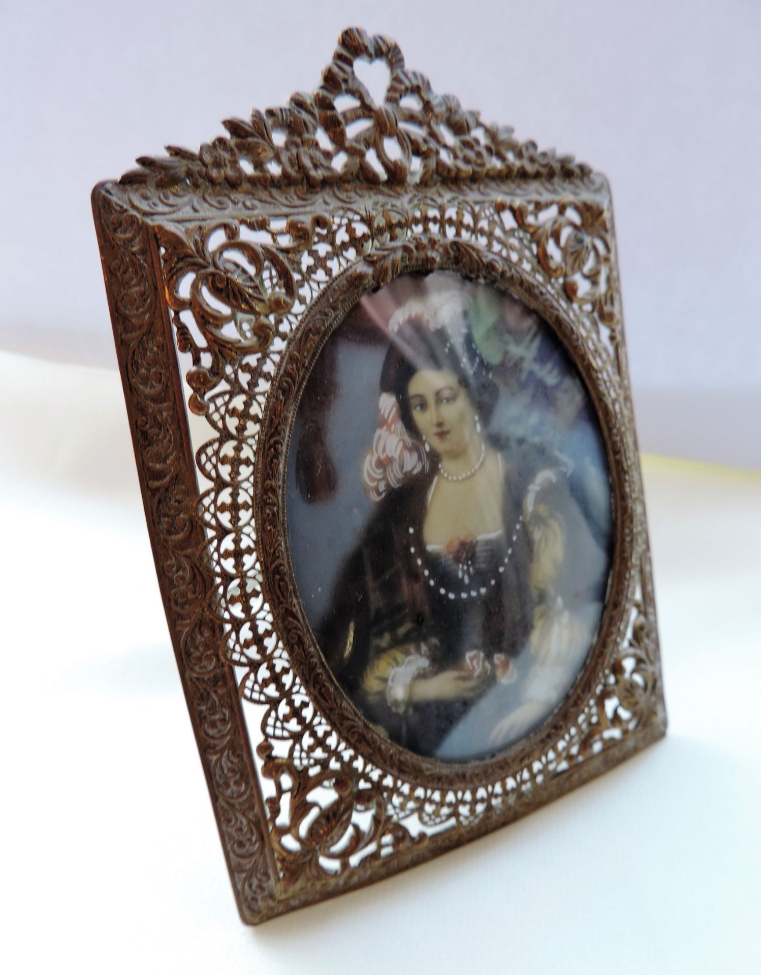 Antique Miniature Portrait Mary Queen of Scots - Image 6 of 6