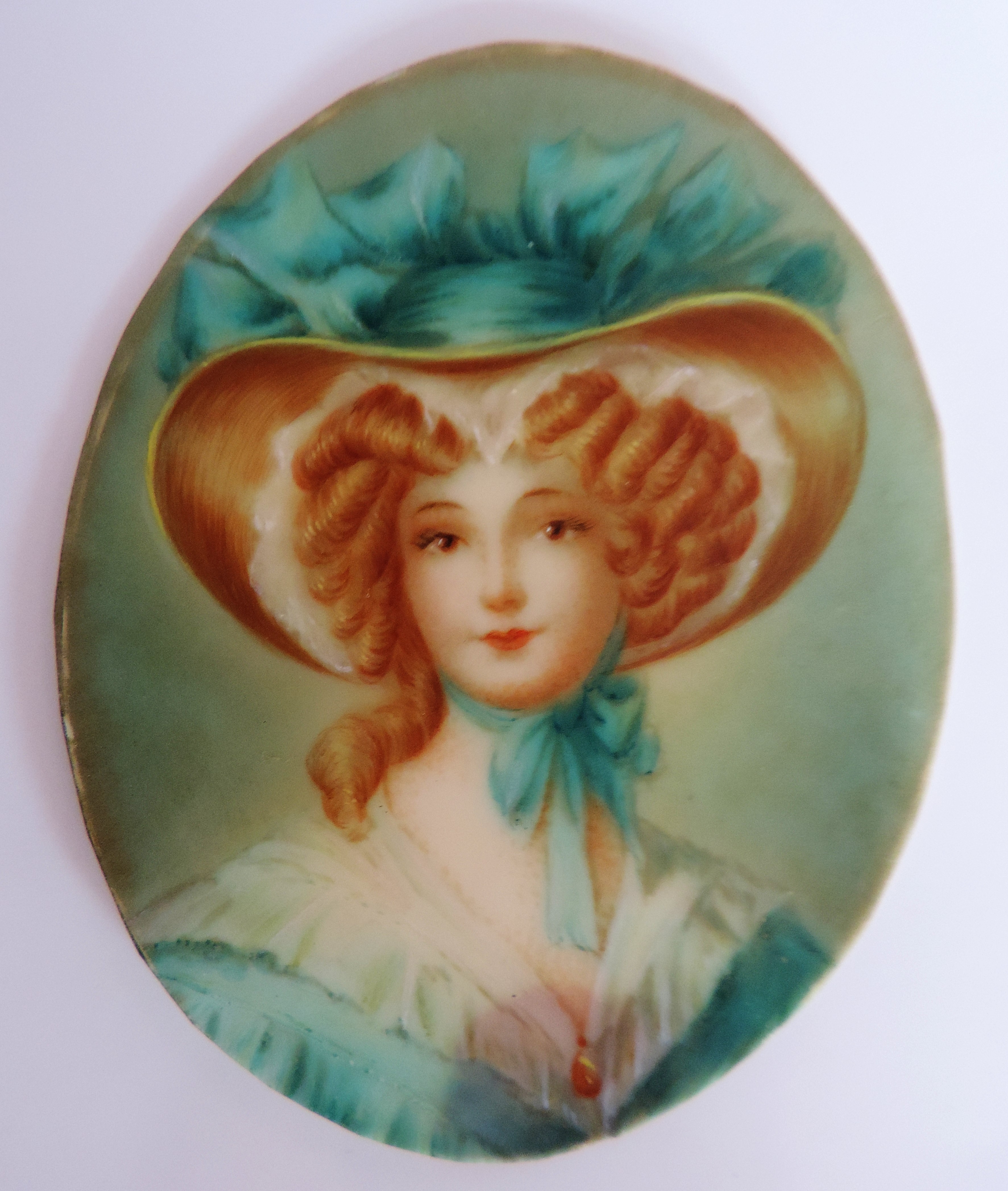 Antique Miniature Portrait of Regency Aristocratic Lady - Image 4 of 6