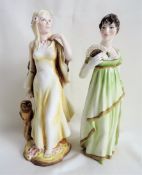 2 Vintage Welshcrest Bone China Figurines