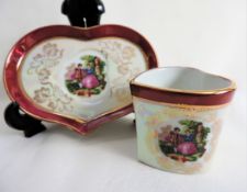 Vintage Porcelain Cabinet Cup and Saucer