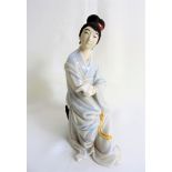 Vintage Geisha Porcelain Figurine