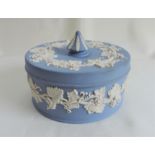 Wedgwood Blue Jasperware Lidded Trinket Dish