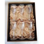 Italian Lead Crystal Wine Glasses Set of 6