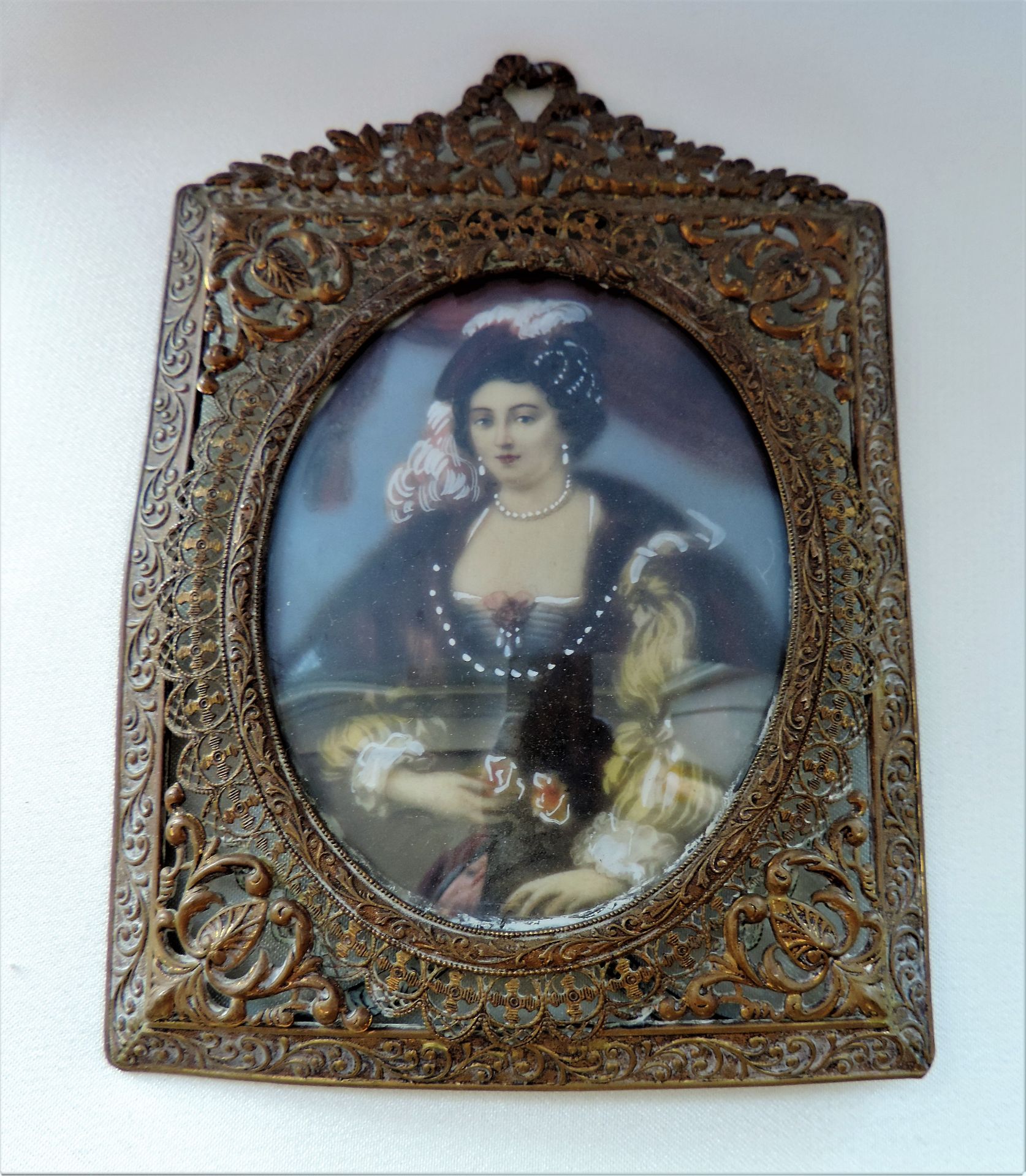 Antique Miniature Portrait Mary Queen of Scots - Image 5 of 6