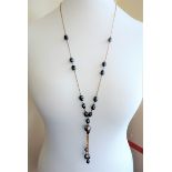 Tahitian Cultured Pearl Lariat Necklace