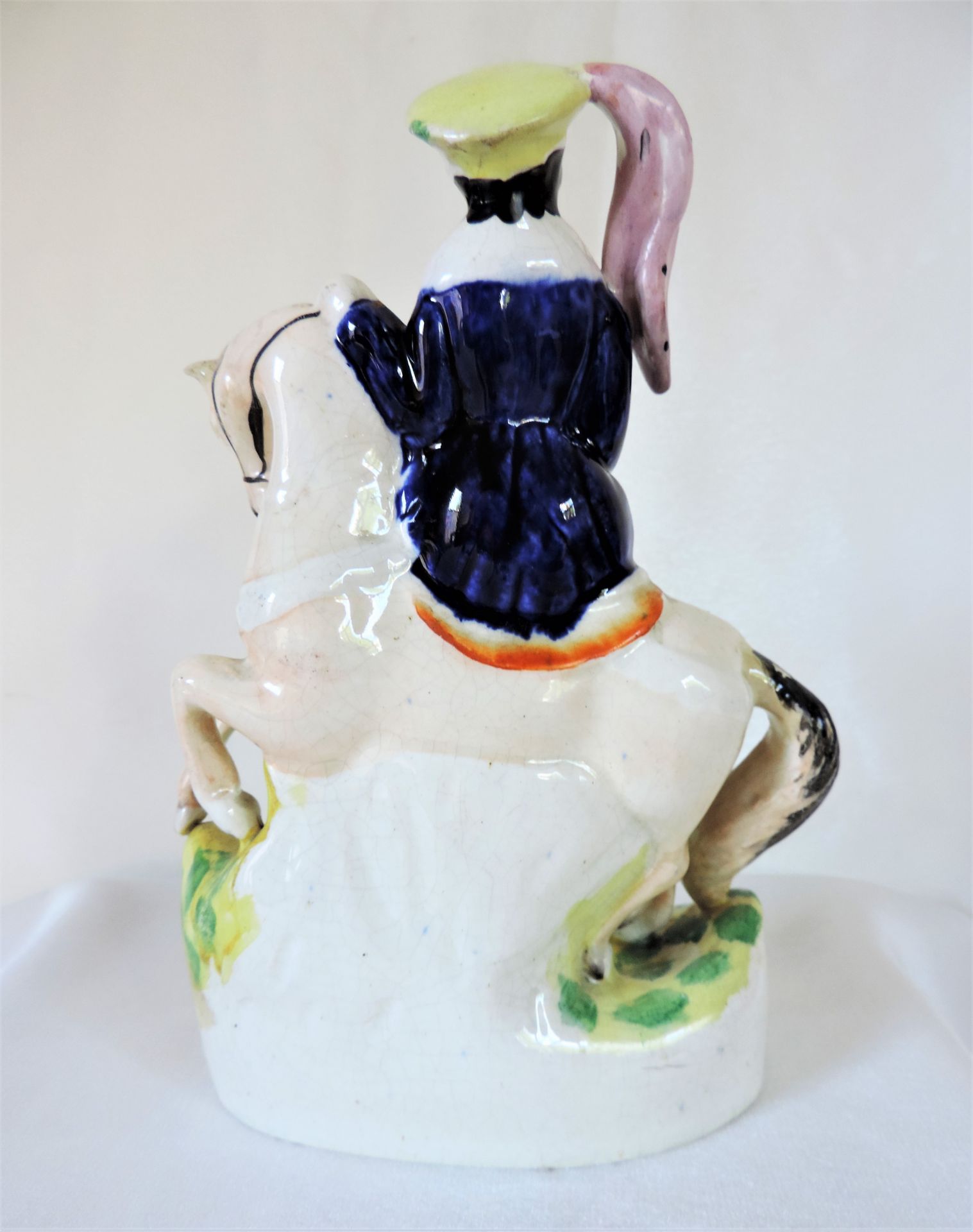 Antique Staffordshire Pottery Queen Victoria on Horseback Figurine - Image 5 of 5