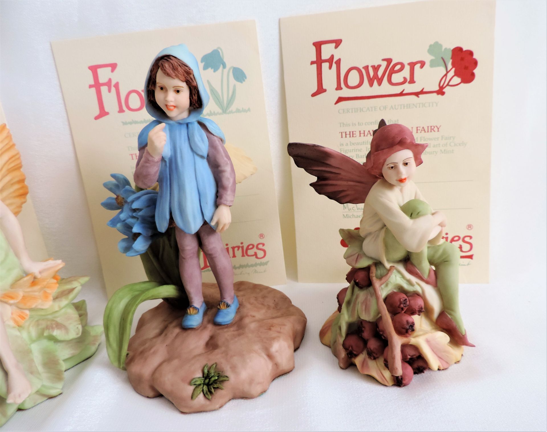 3 x Danbury Mint Flower Fairy Figurines Limited Editions - Image 3 of 6