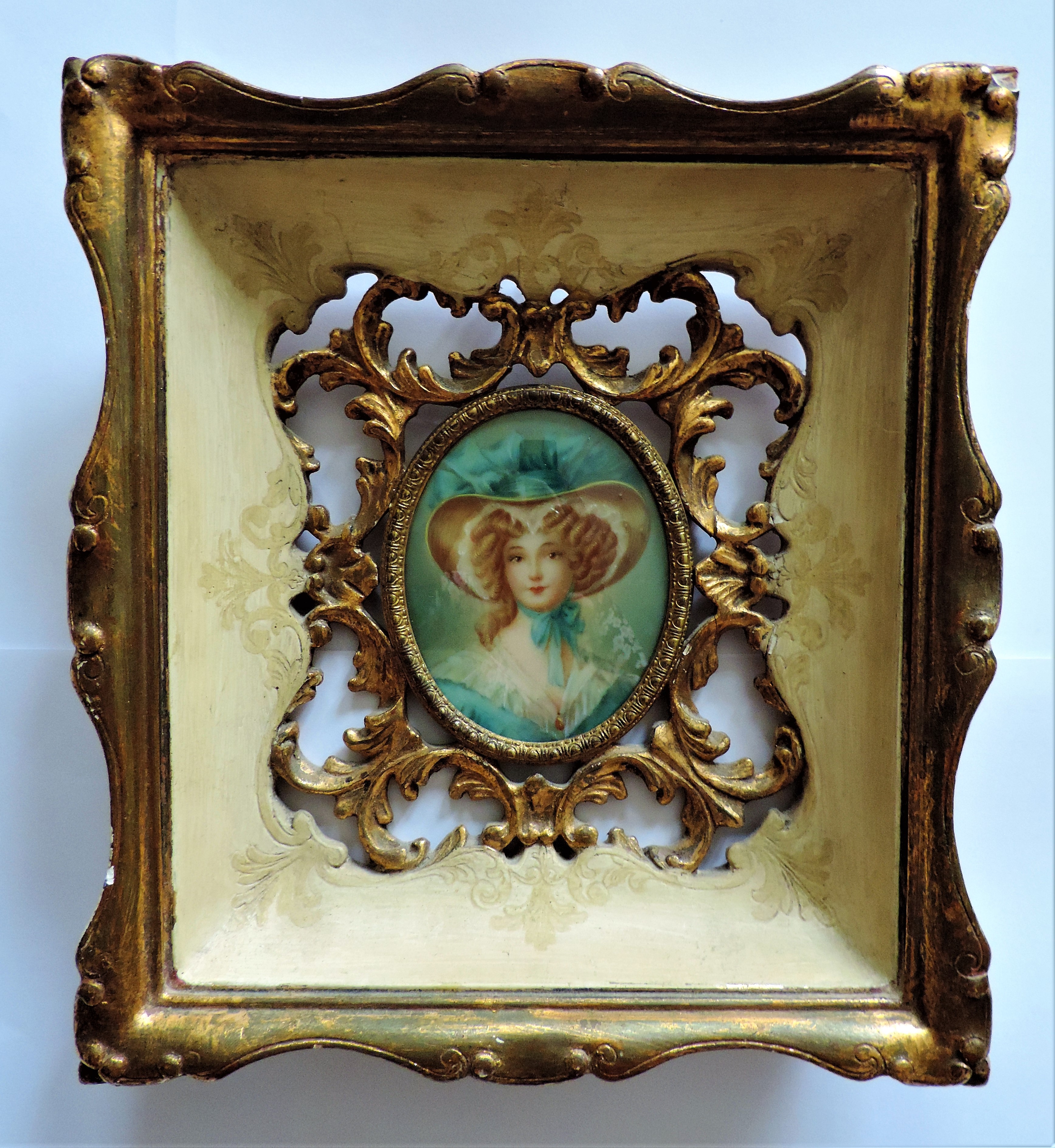 Antique Miniature Portrait of Regency Aristocratic Lady - Image 5 of 6