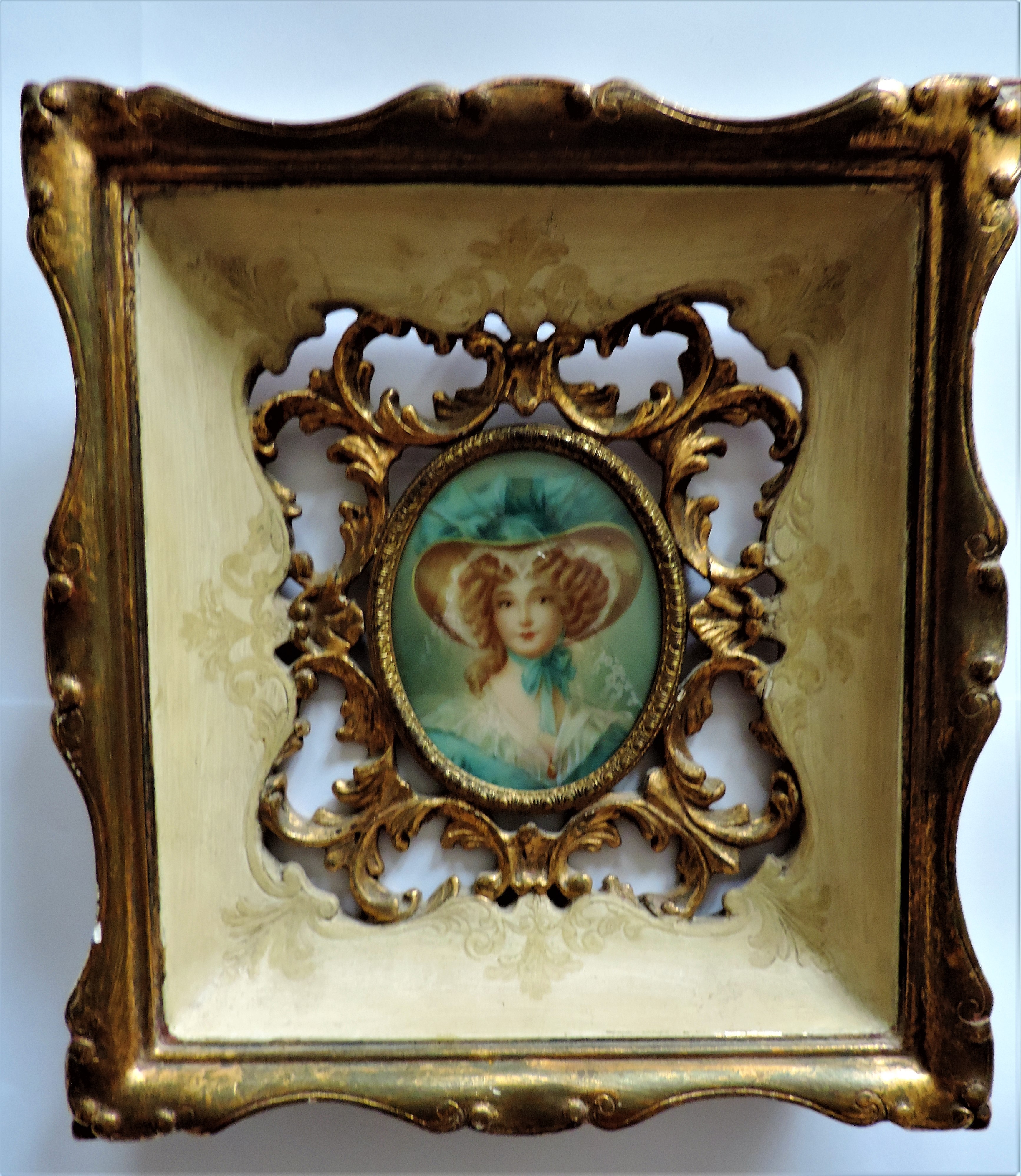 Antique Miniature Portrait of Regency Aristocratic Lady - Image 3 of 6