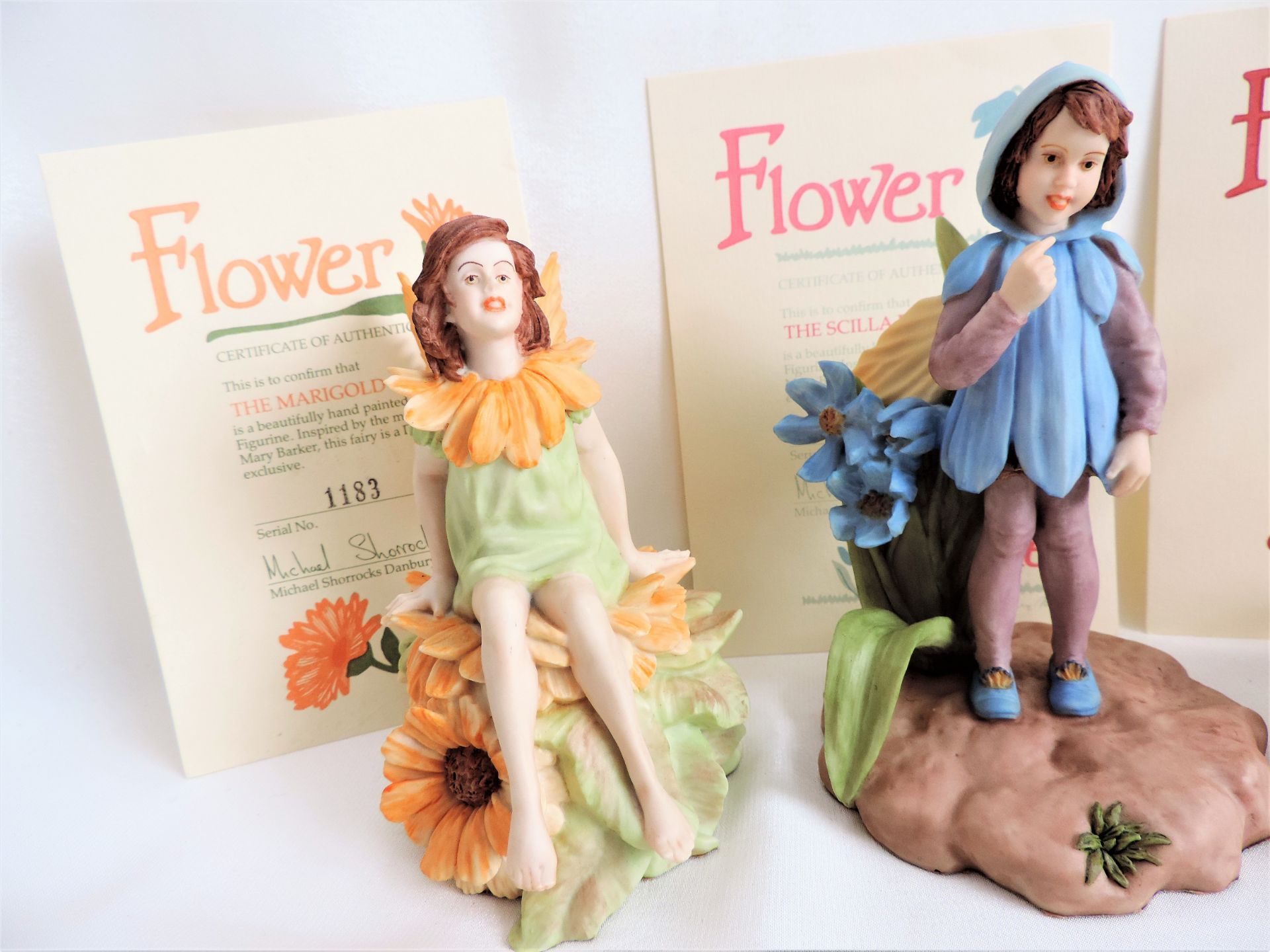 3 x Danbury Mint Flower Fairy Figurines Limited Editions - Image 4 of 6