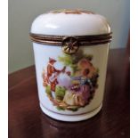 Antique Limoges Fragonard Trinket Box