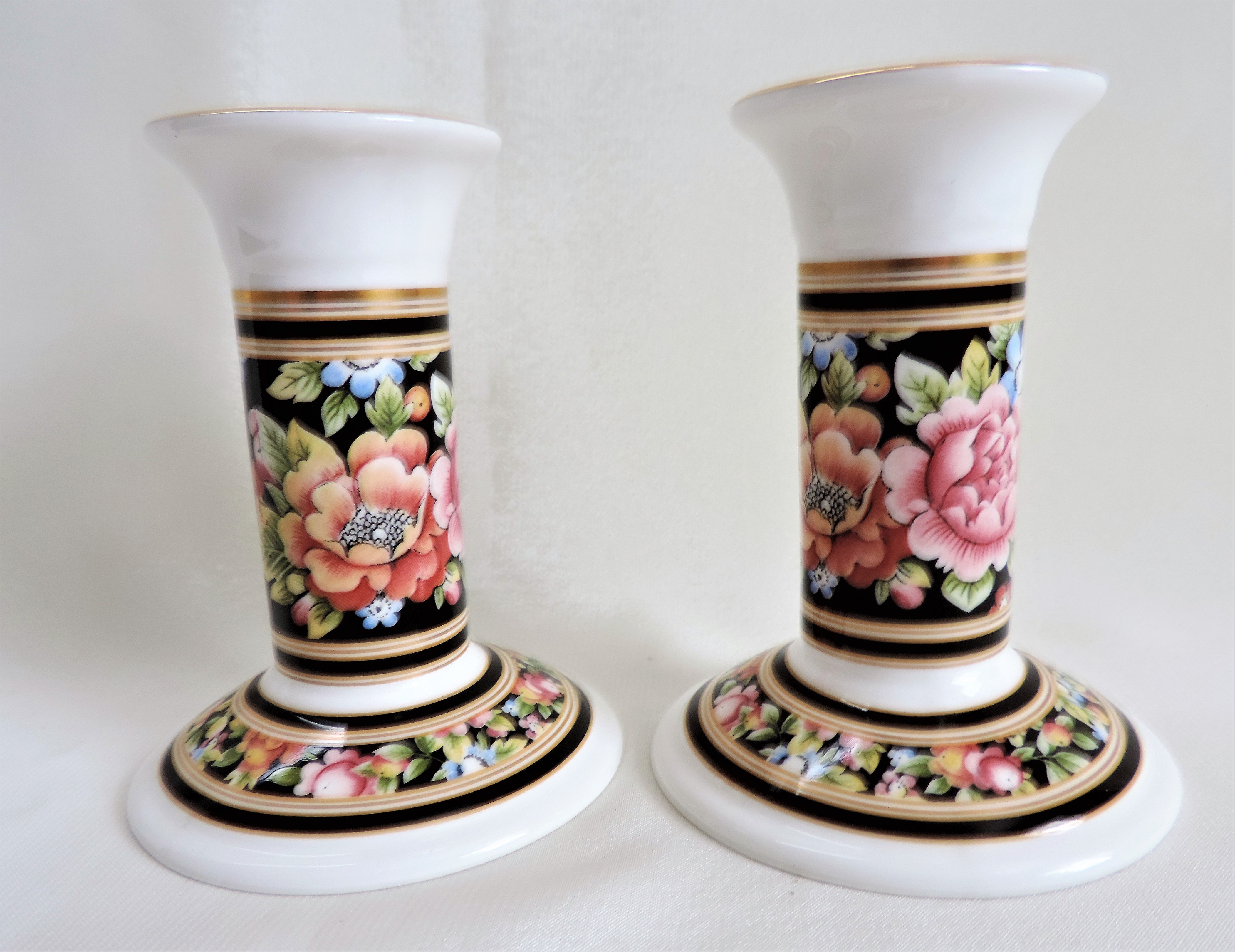 Pair Vintage Wedgwood Candlesticks