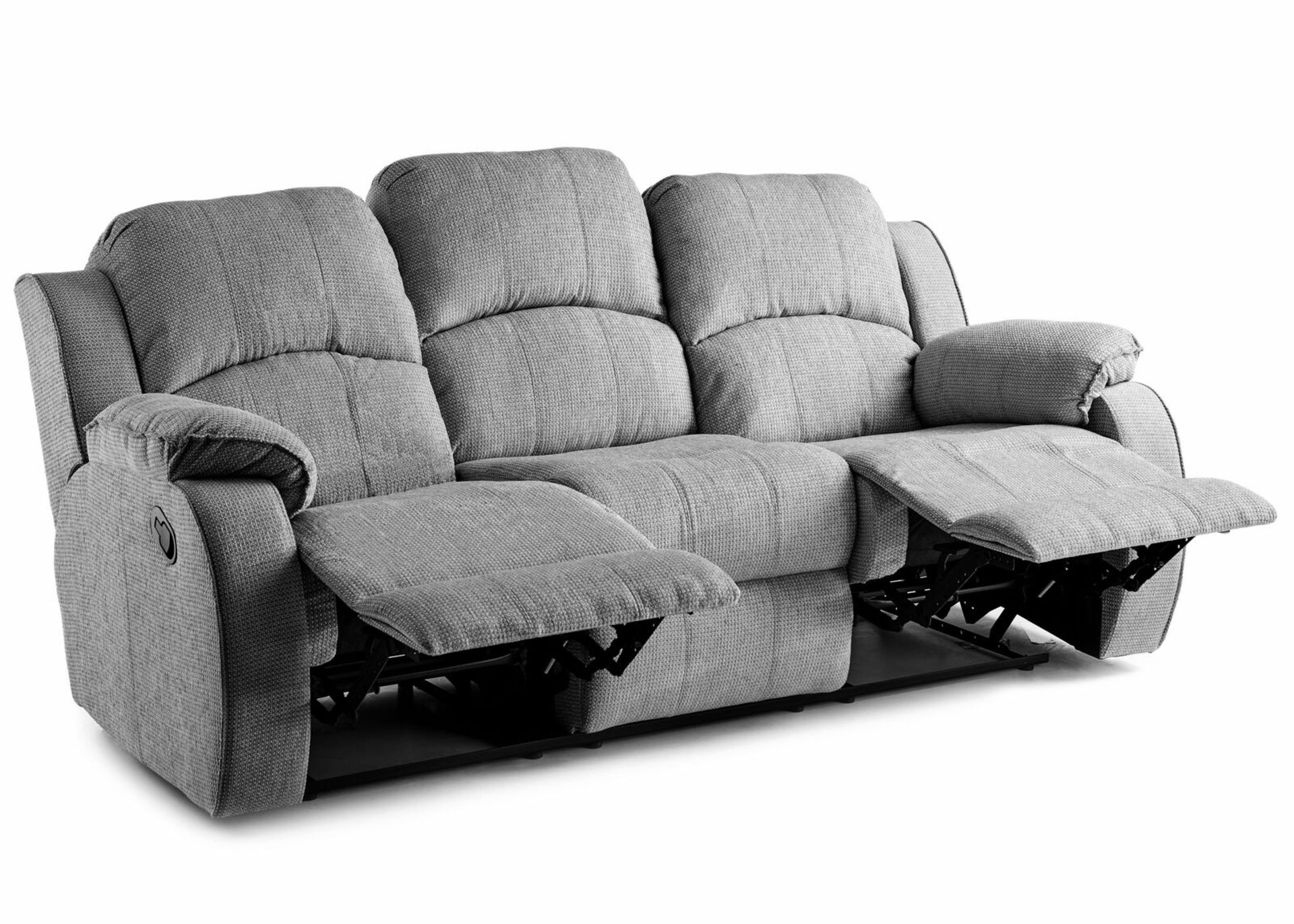 1x Brand New Buckingham 3 Seater Sofa in Graphite Tweed - Image 2 of 2