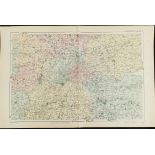 Antique Map The Environs of London 1899 G. W Bacon & Co.