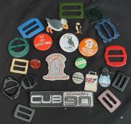 Vintage Badges & Buckles Includes Car Badges