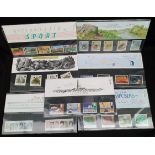 Collectable 7 x Royal Mail Presentation Packs British Postage Stamps 1985/86