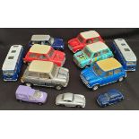 Collectable 11 x Assorted Die Cast Model Cars Includes Mini's