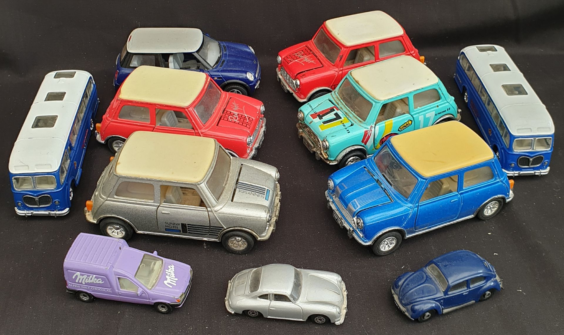 Collectable 11 x Assorted Die Cast Model Cars Includes Mini's