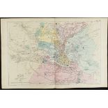 Antique Map Plan of Bath 1899 G. W Bacon & Co.