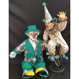 Vintage Collectable Model Clown One on A Mono Cycle