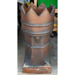 Antique Ironstone Chimney Pot Planter