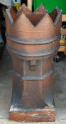 Antique Ironstone Chimney Pot Planter