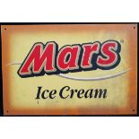 Vintage Retro Metal Mars Ice Cream Shop Wall Advertising Sign
