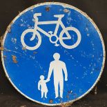 Vintage Retro Metal Round Road Sign