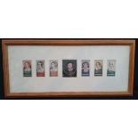 Vintage Collectable Framed Cigarette Cards Players & Carreras Kings & Queens Of England