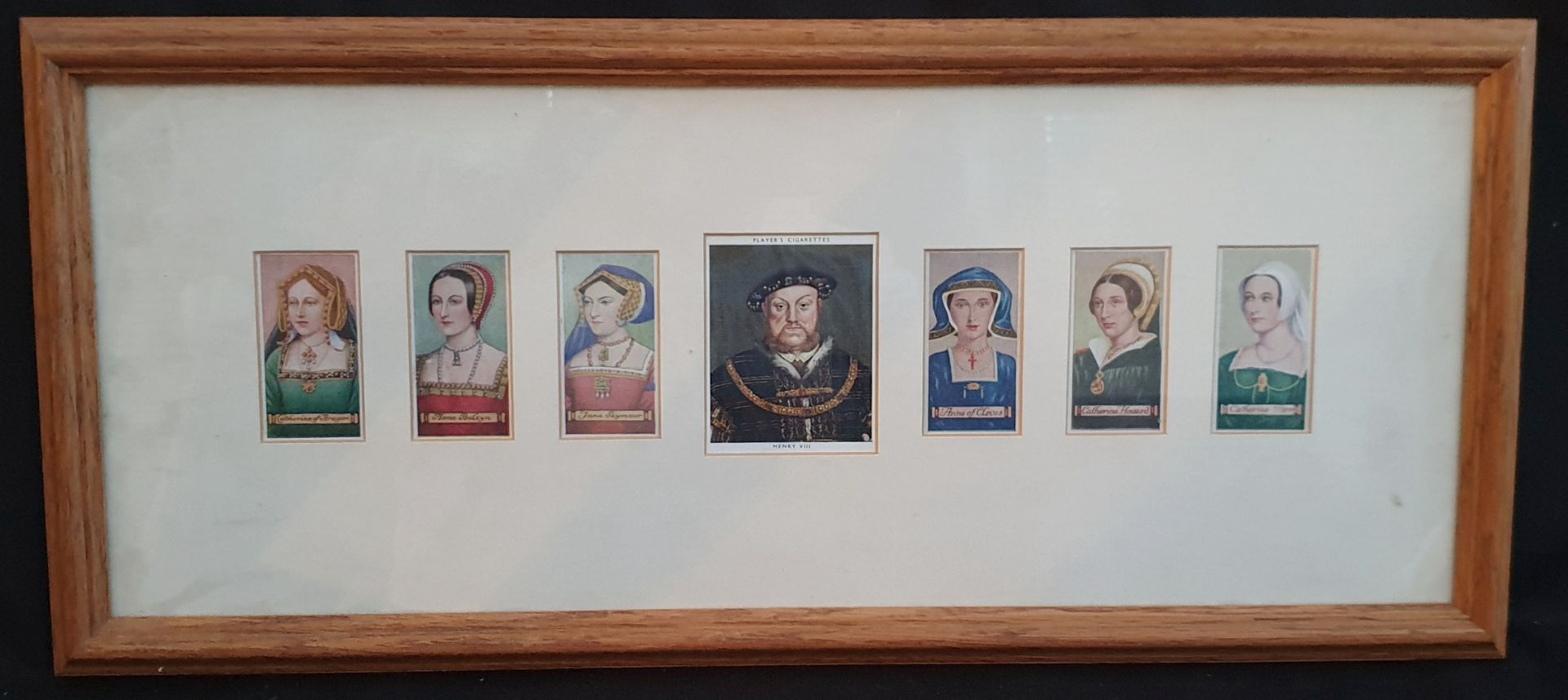 Vintage Collectable Framed Cigarette Cards Players & Carreras Kings & Queens Of England