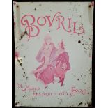 Vintage Retro Bovril Metal Advertising Shop Sign