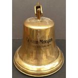 Vintage Captain Morgan's Rum Brass Ship's Bell