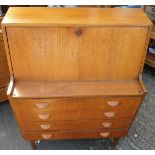 Vintage MCM Bureau 4 Drawers