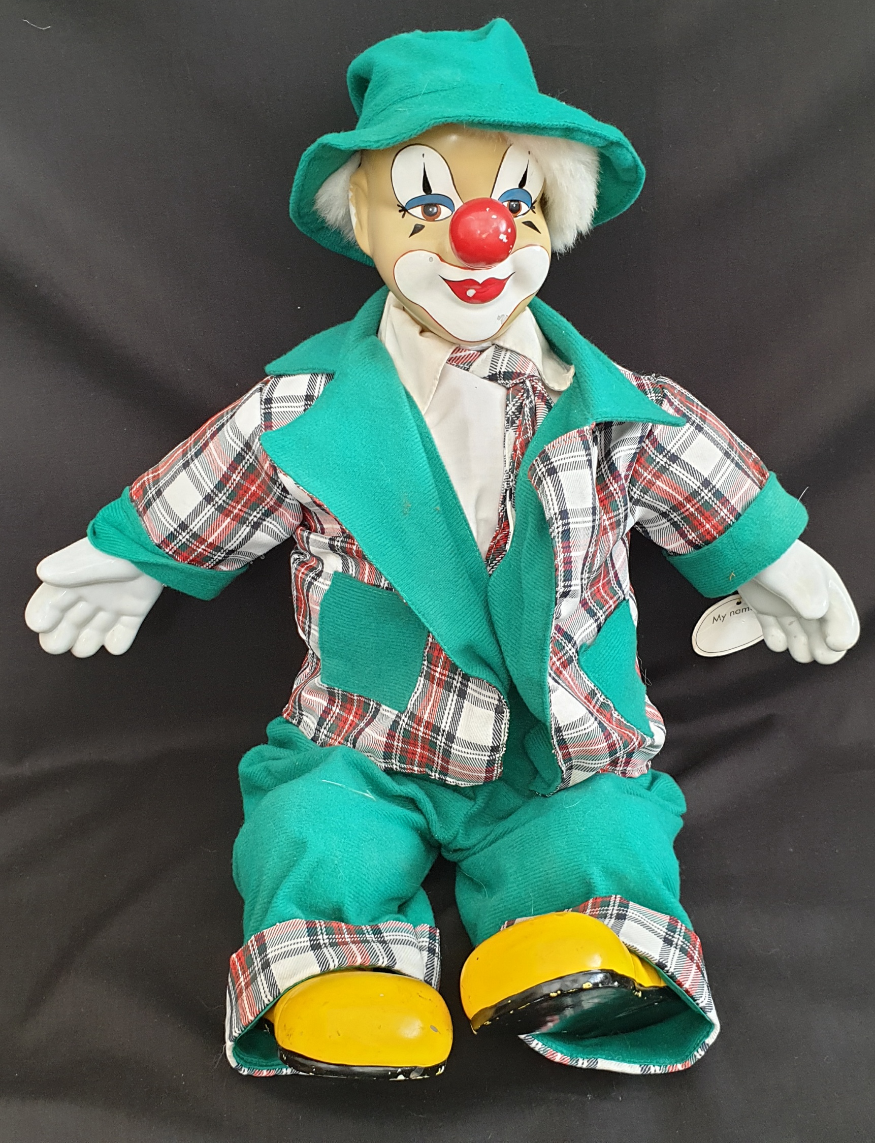 Vintage Collectable Model Clown One on A Mono Cycle - Image 3 of 4