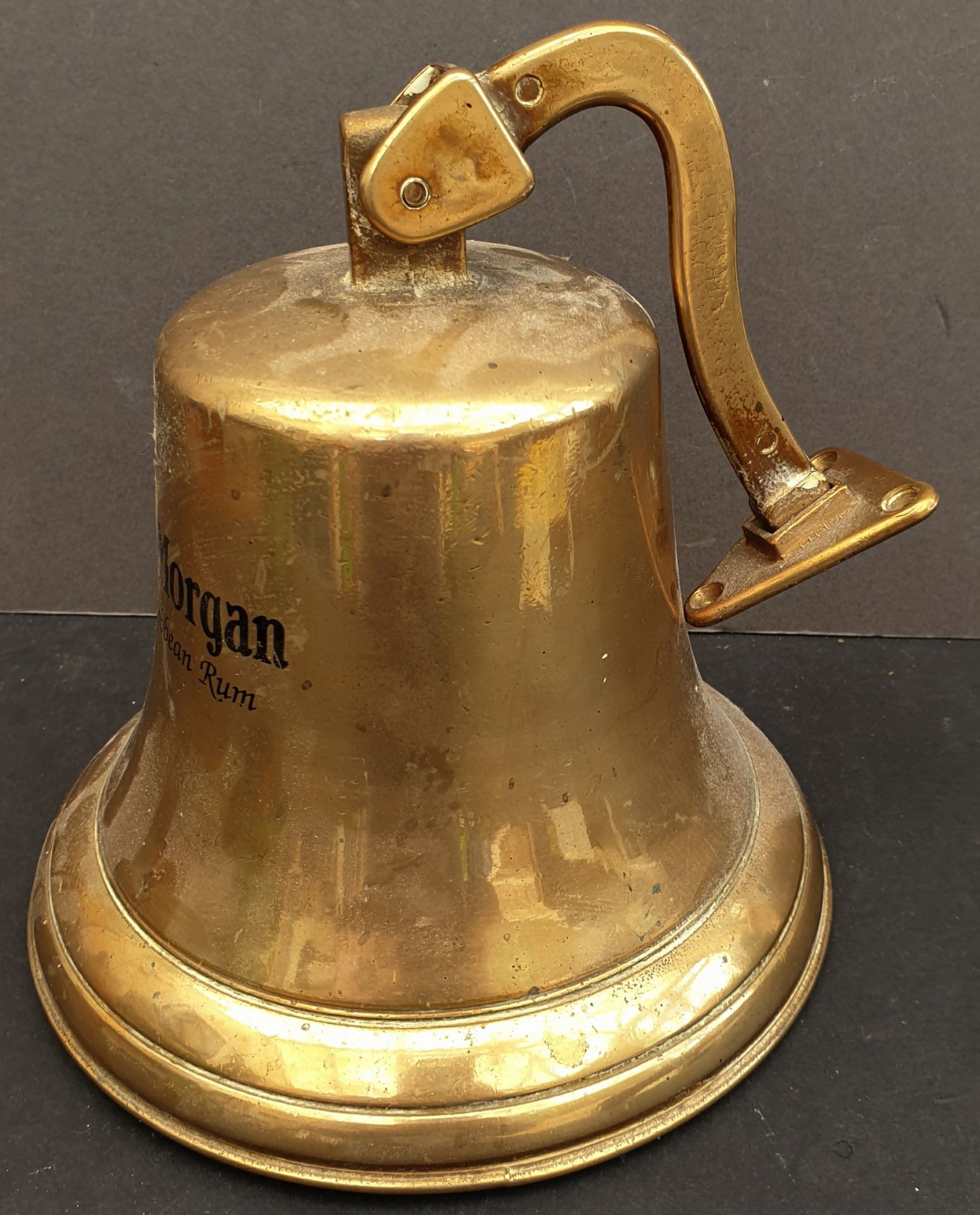 Vintage Captain Morgan's Rum Brass Ship's Bell - Image 2 of 3