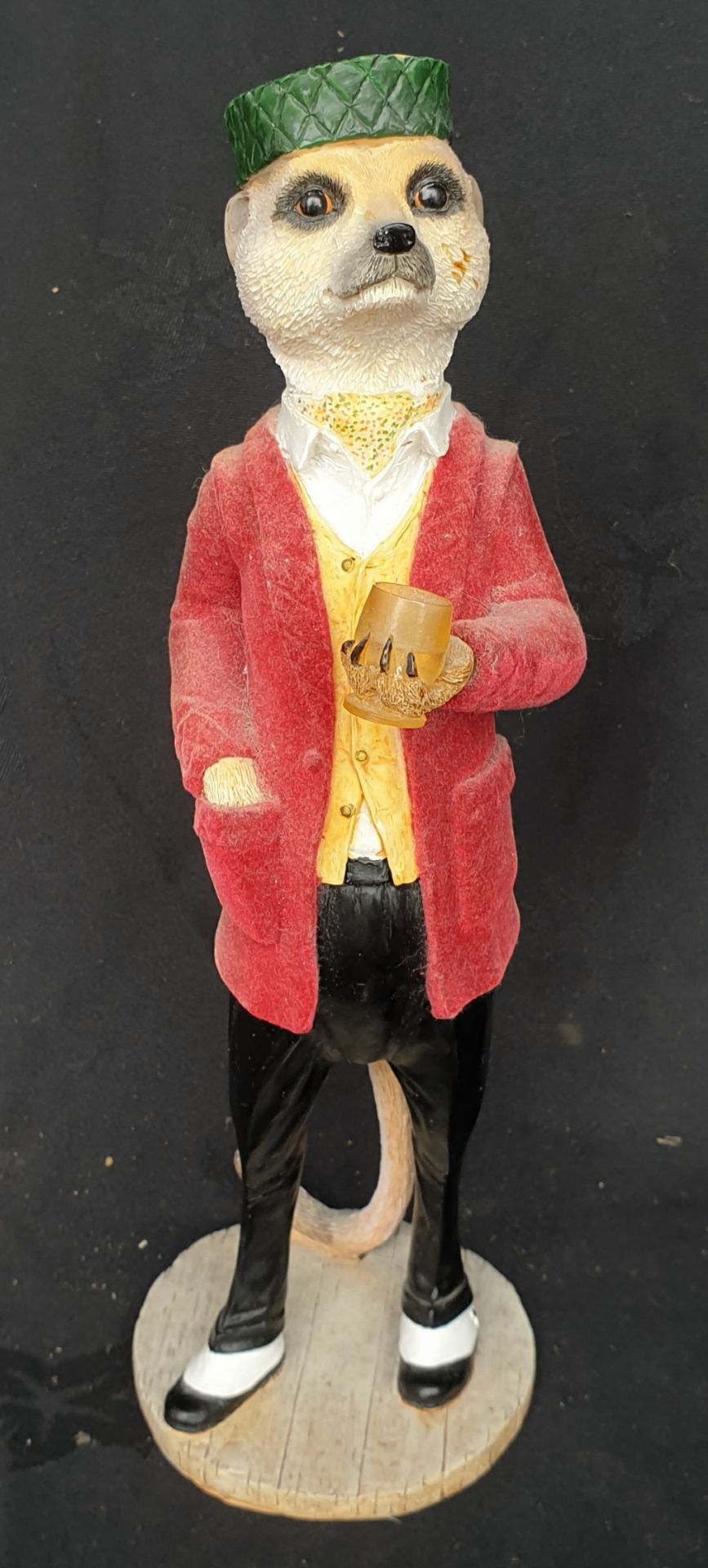 Vintage Resin Meerkat Figure Alexei 10 Inches Tall