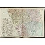 Antique Map Plan of Liverpool 1899 G. W Bacon & Co.