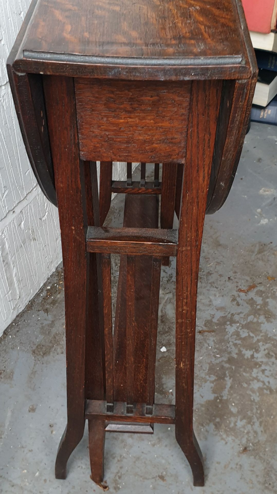 Antique Small Edwardian Gate Leg Table - Image 2 of 3