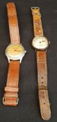 Vintage Wrist Watches 9ct Gold Gents & Audax Fortissimo Automatic Wrist Watch