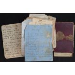 Antique Parcel of handwritten Recipes Includes War Time Recipes