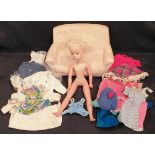 Vintage Sindy Doll Items Includes Clothes Hangers Settee etc. c1970's