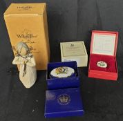 Vintage Parcel of Willow Tree Figures & Enamelled Boxes All Boxed