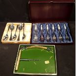 Assortment of Boxed Cutlery Includes 1976 BRC Gift Set